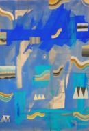 Thomas Plunkett RWS, Beyond the Sea, Watercolour and gouache.